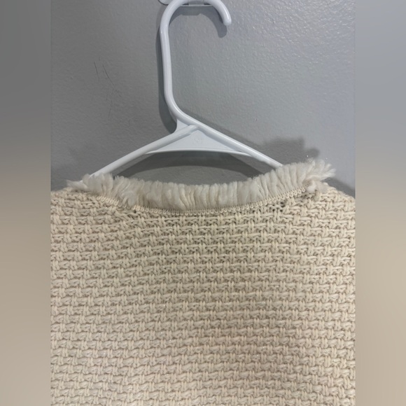 Ann Taylor sweater jacket zip cardigan Multi knit styling cream color size S - Picture 10 of 10